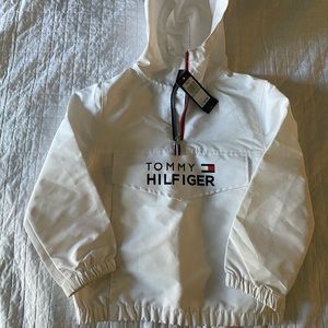 Tommy Hilfiger unisex white lite jacket size 5